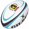 Gilbert Exeter Rugby chiefs replica rugby ball size 5 [white/sky]