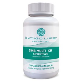 Multi Simbioticos probioticos y prebioticos 30 Cápsulas de 500 mg Indigo Life                                                                         