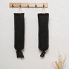HSOFTIFY 100% Linen Plastic Bag Holder 2 Pcs with Hanging