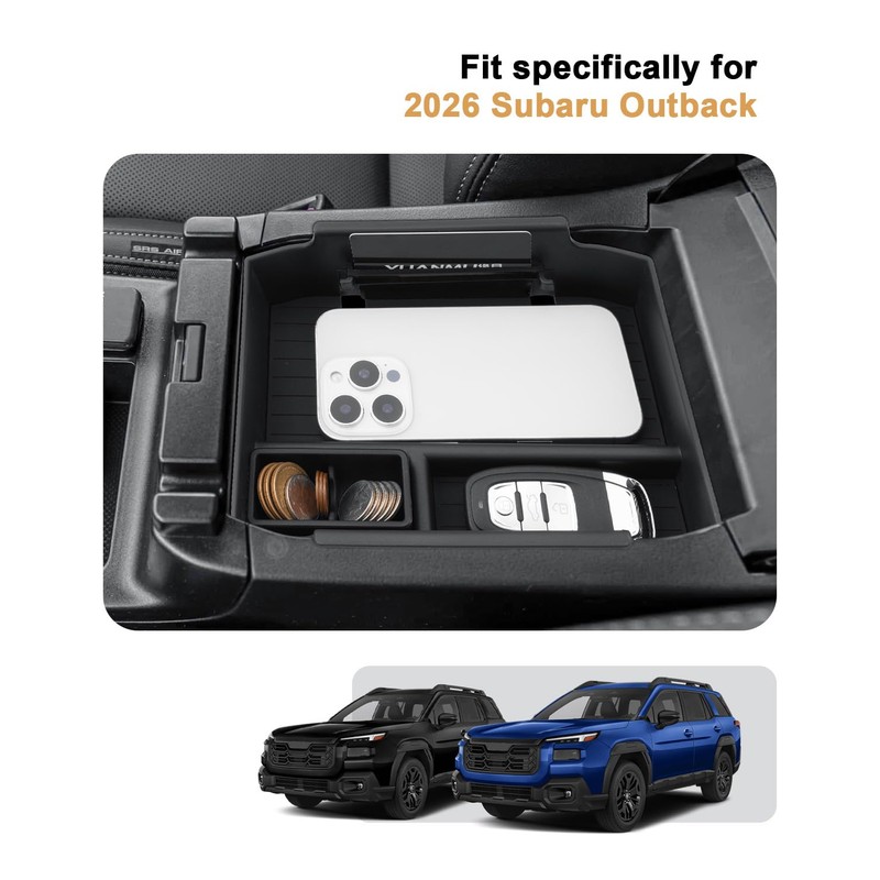 Center Console Organizer For 2026 Subaru Outback - Armrest Box