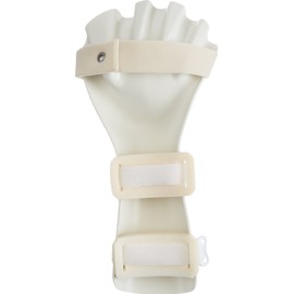 Rolyan Preformed Anti-Spasticity Ball Splint, Brace and Immobilizer for Hands, Wrist, Arm, Durable and Prolonged Wear Splint for Recovery and Rehabilitation, Right Medium, White