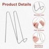 Fyntave 50 Pcs Cubicle Hooks for Fabric Walls Fabric Panel