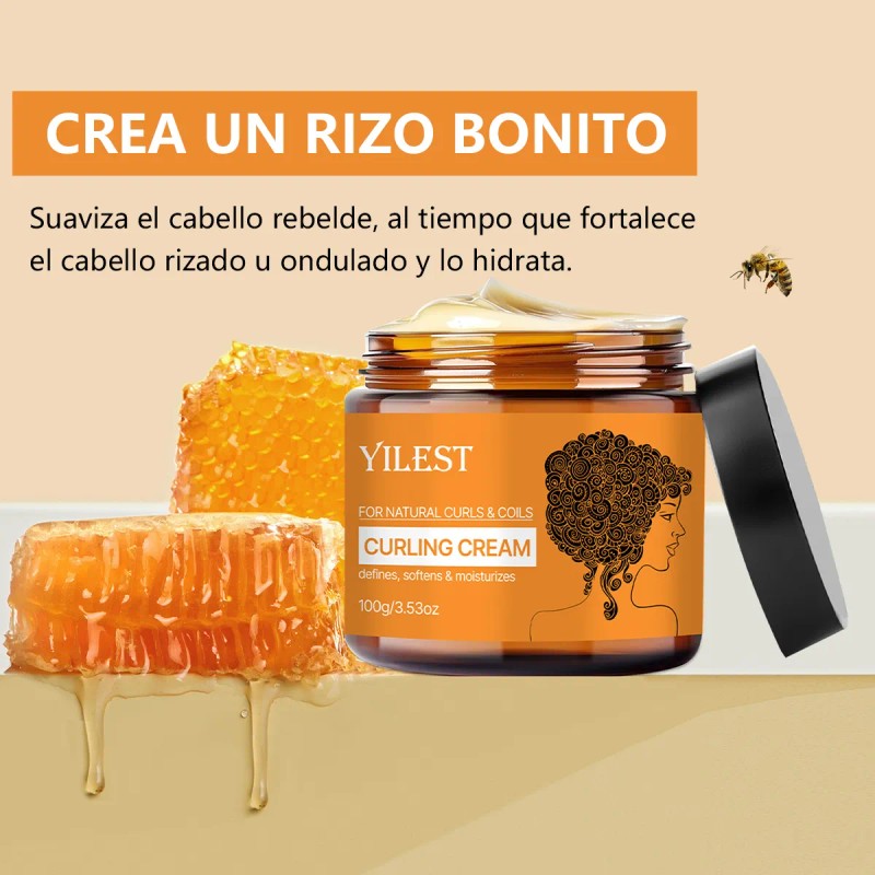 Rema Peinar Rizos Cabello Rizado Ondulado Suavizante