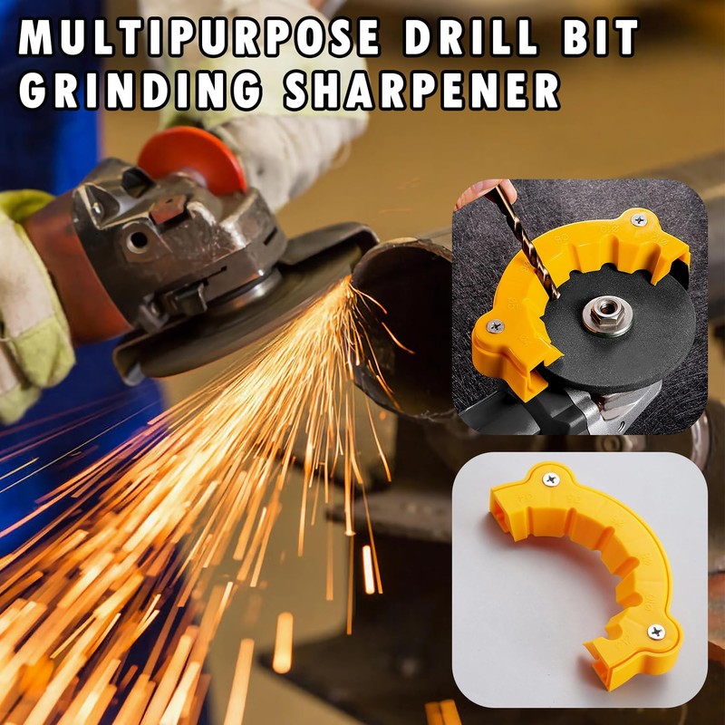Casbomy 2-Pack 2025 Drill Bit Sharpener, Multi-Purpose Drill Grinder, Angle