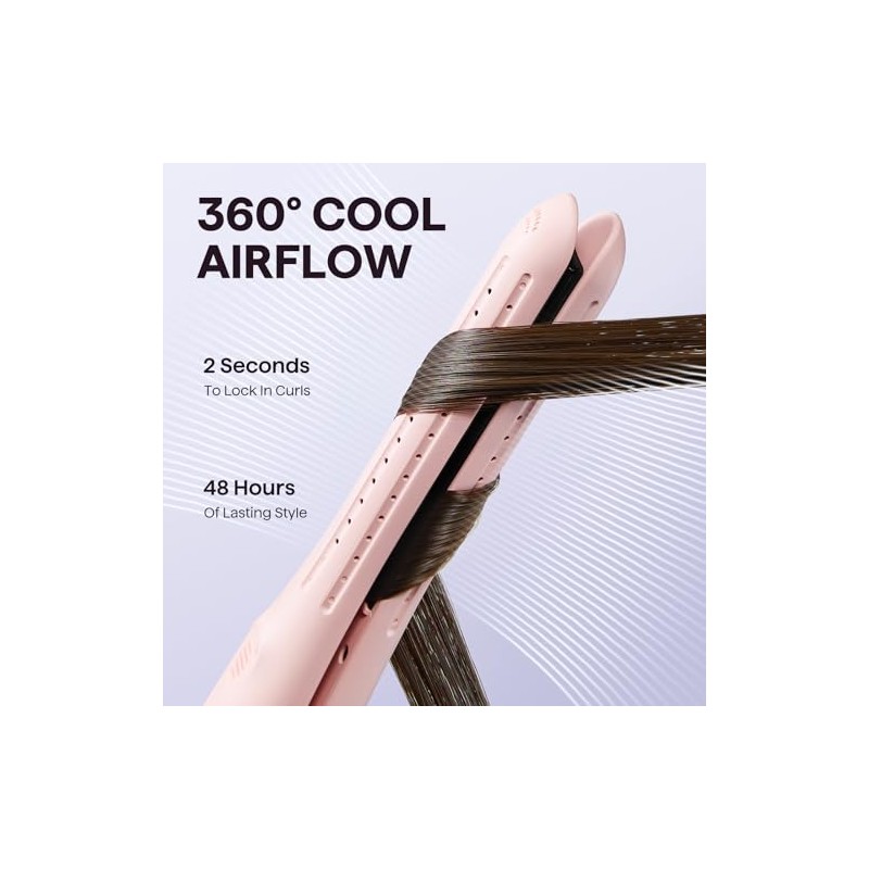 Wavytalk 0.65" Pencil Flat Iron, Cool Curl Pencil, Small Airflow