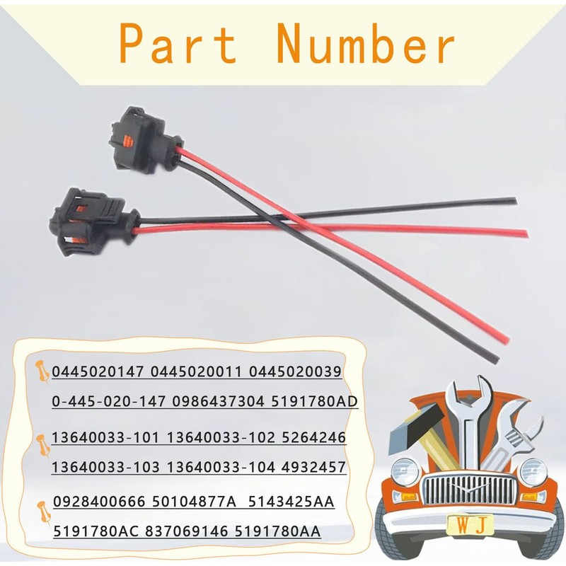 Pack of 1PCS Pressure Regulators Connector Plug Wire Harness Repair