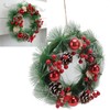 Christmas Wreath Hand Made Simulation Pine Cone Wreath Christmas Gift
