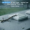 Aluminum RV Roof Vent Lid Replacement 14''x14''- Fit for Trailers,