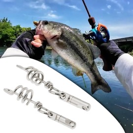 OTOTEC Fishing Corkscrew Swivel Snaps 5 mm 6 mm 8 mm 9 mm 10.5 mm Fishing Swivel Corkscrew Snap Pack of 5