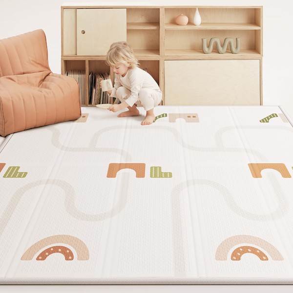 BG-BABYGO Baby Play Mat Foldable Baby Floor Play Mat 0.6"
