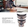 3PCS Cutting Die Set Alloy Steel Curved Moon Shape Hollow