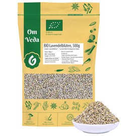 Bio Lavendelblüten Ganz Aromatisch 500g Lose Blüten Für Tee Küche Duft Natürlich Pflanzlich Vegan - OmVeda