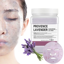 POZTL Jelly Mask Powder for Facials, Soothing Jelly Face Mask with Lavender, DIY Spa Peel Off Hydro Moisturising & Hydrating Jelly Face Mask, Skin Care Masks, 23 Fl Oz