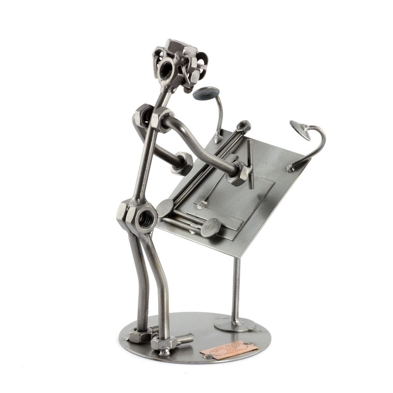 Steelman24 I Nuts and bolts sculpture Architect I Handmade ornaments