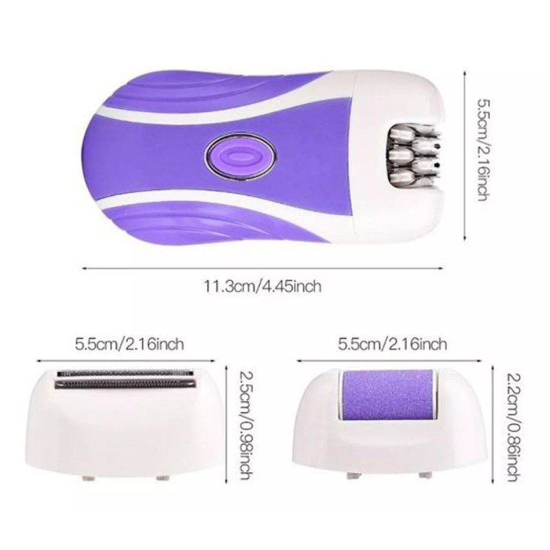 Lecute 3 En 1 Depiladora Rasuradora Recargable Usb Pulidor Portatil