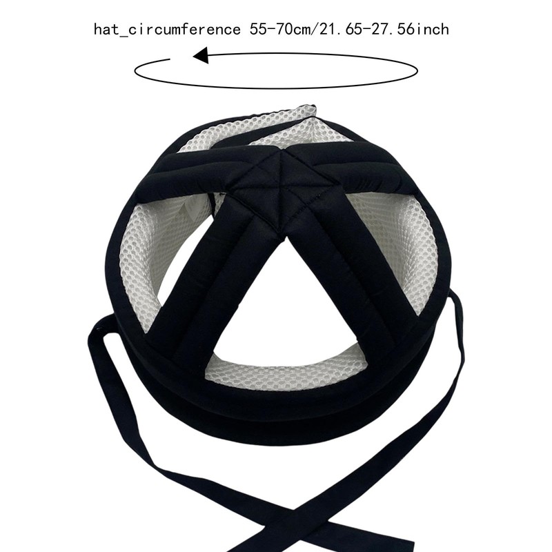 perfeclan Elderly Protective Head Hat Fall Protection Hat Adjustable Size