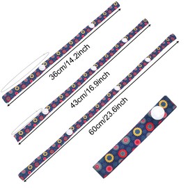 SwirlColor Toy Straps Anti Drop Stroller Attachment Holder Adjustable Assorted Patterns Toy Straps for Pushchair Pram 9pcs (60cm/24 inch)