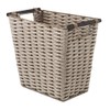 Whitmor Waste Basket with Wood Handles