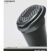 Carmate DZ384 Solar Ash X Car Ashtray, Carbon Style, Plated