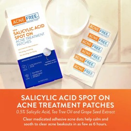 Acnefree Parches De Tratamiento De Acné Con Ácido Salicílico