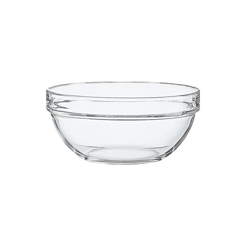 Luminarc E8860 Aufsteckbare Salatschüssel aus Glas, stapelbar, Ø 10cm, klar