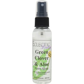 Green Clover and Aloe Room Spray (Double Strength), 2 Ounces, No Artificial Colors, Parabens, or Preservatives - Fragrant Aromatic Room Mist For Home, Room, Office