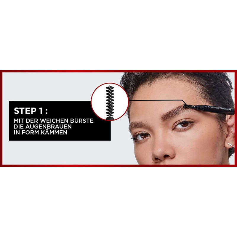 L'Oréal Paris Eyebrow Pencil with Rotatable Triangular Tip for Defined