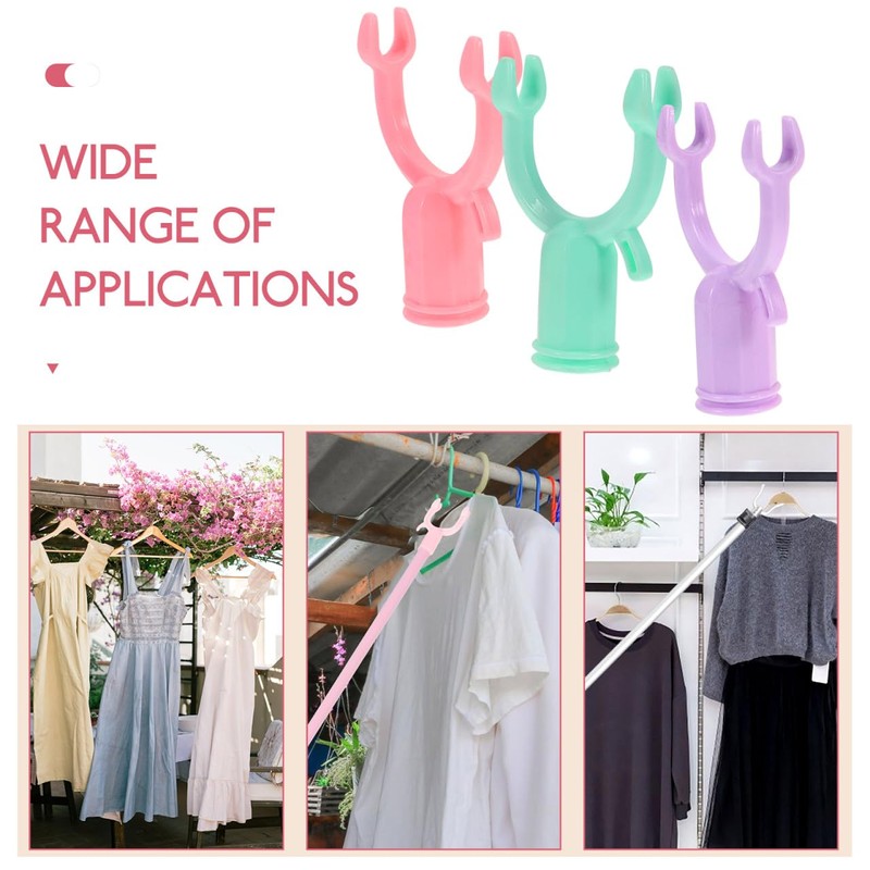 IMIKEYA Utility Pole Hook Attachment 3pcs Plastic Garden Tree Branch