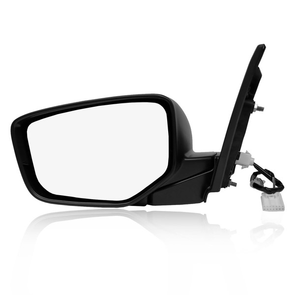 PM Auto Left Driver Side Mirror, Power Non-Heated Paintable Manual