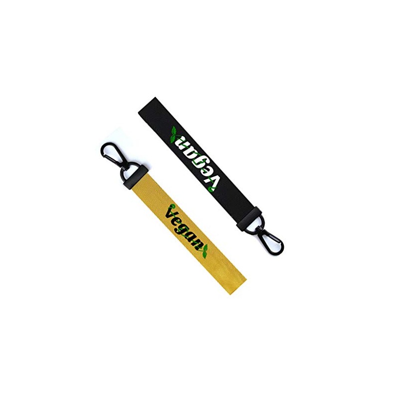Vegan Key Tag Key tag Luggage Tag Zipper Pull Keychain