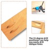 Bonsicoky 8 Pcs Pocket Hole Jig Kit, 15 Degree Woodworking