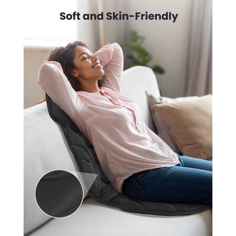 COMFIER Back Massager with Heat, Vibration Massage Seat Cushion with