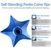 Superstar Self Standing Cane Tip has Non-Slip Heavy Duty Rubber