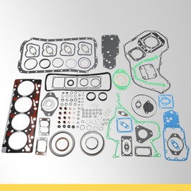 ackacoo Upper & Lower Full Gasket Set with Seals and O-Rings 3804896 3802240 3802361 3802375 for Cummins 4B 4BT 4BTA Engine 3.9L 1989-1993 450C 480E 580K 5160 Tractors and Heavy Equipment