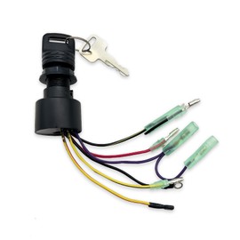 Boat Ignition Switch Key Fits for Mercury Mariner Outboard Motor 3 Position Off-Run-Start 6 Wire Connectors Repl.87-17009A5 87-17009A2 MP41070-2 MP41070-1 MP41070 MP51090