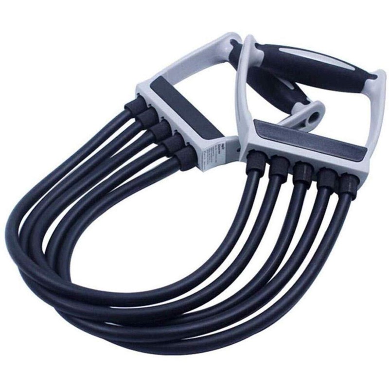 Chest Expander Chest Exerciser for Men - 5 Spring Strength