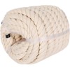 Natural Cotton Rope 1/2 Inch x 100 Feet| 4-Strand Thick