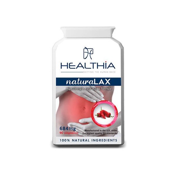 Healthia Natura Lax 684mg 90 Caps for Constipation