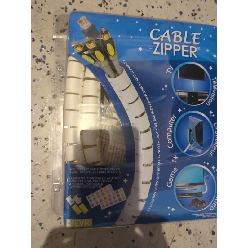 EVRIHOLDER Cable Zipper Complete Cable & Wire Management System, NEW
