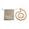 LUREME® Fashion Style Pearl Elastic Necklace Bracelet Dangle Earring Set-Orange(09000649-3)