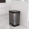 Glad Stainless Steel Step Trash Can with Odor Protection |