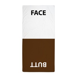 CafePress Face/Butt Towel Large Beach Towel, Soft Towel with Unique Design