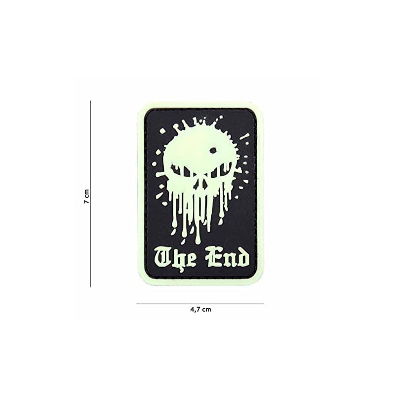 'Airsoft Patch 3D PVC Punisher The End Fluorescent/Cosplay/Camouflage