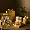 FJXMFRAME Vintage 5x7 Picture Frame Gold Antique Picture Frames with