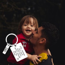 Zeafbaper Fathers Birthday Day Gifts for Dad Daddy Dad Engraved Keychain for Men Dad Christmas Gifts for Father Daddy Dad Keychains from Daughter