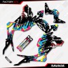 Factory EFX CMYK Savage Graphic Sticker kit fits Honda Grom