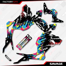 Factory EFX CMYK Savage Graphic Sticker kit fits Honda Grom 2017 2018 2019 2020 MSX125   1