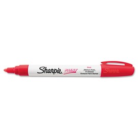 Sharpie 35550 Permanent Paint Marker Medium Point Red