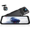 CAMECHO Mirror Dash Cam 9.66 inches 1080P Rear View Mirror