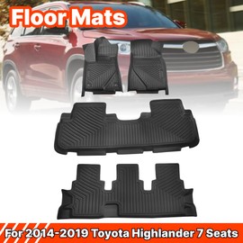 HHENGYISOUL Floor Mats Custom fits for Toyota Grand Highlander 2014 2019,All Weather TPE Car Floor Mats for Ford F150/F 150 Lightning SuperCrew Cab 2015-2023
